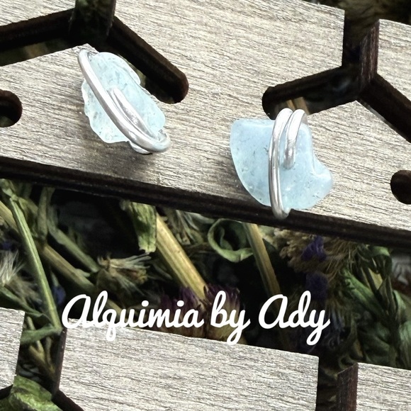 Alquimia Silver and Light Blue Earrings - Picture 1 of 1